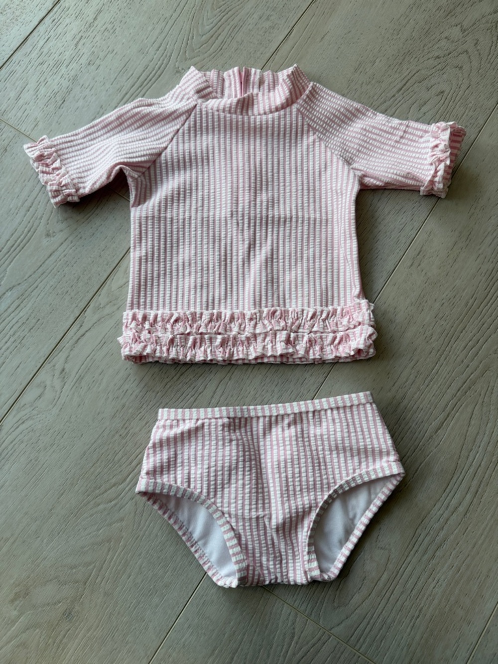 Ruffle Butts Pink Swimsuit